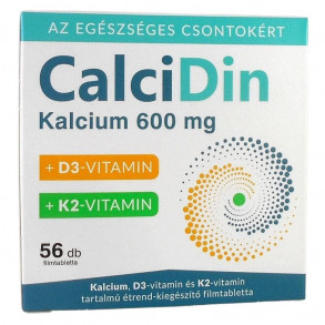CALCIDIN KALCIUM D3 K2 ÉTREND-KIEGÉSZÍTŐ FILMTABLETTA - 56X