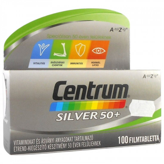 CENTRUM SILVER A-ZIG 50+ FILMTABLETTA - 100X