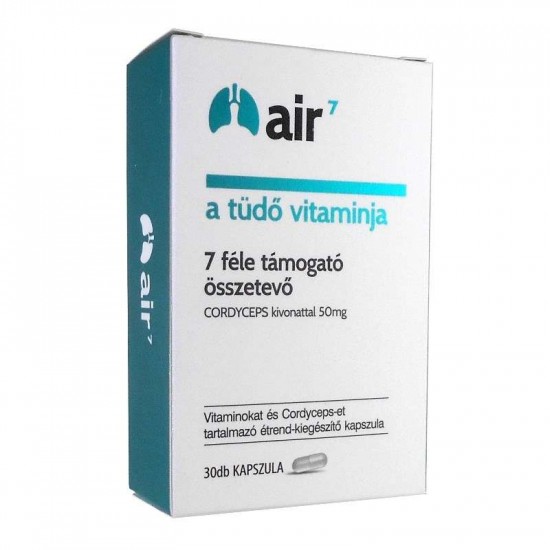 AIR7 A TÜDŐ VITAMINJA ÉTREND-KIEGÉSZÍTŐ KAPSZULA - 30X AIR7 A TÜDŐ VITAMINJA ÉTREND-KIEGÉSZÍTŐ KAPSZULA - 30X