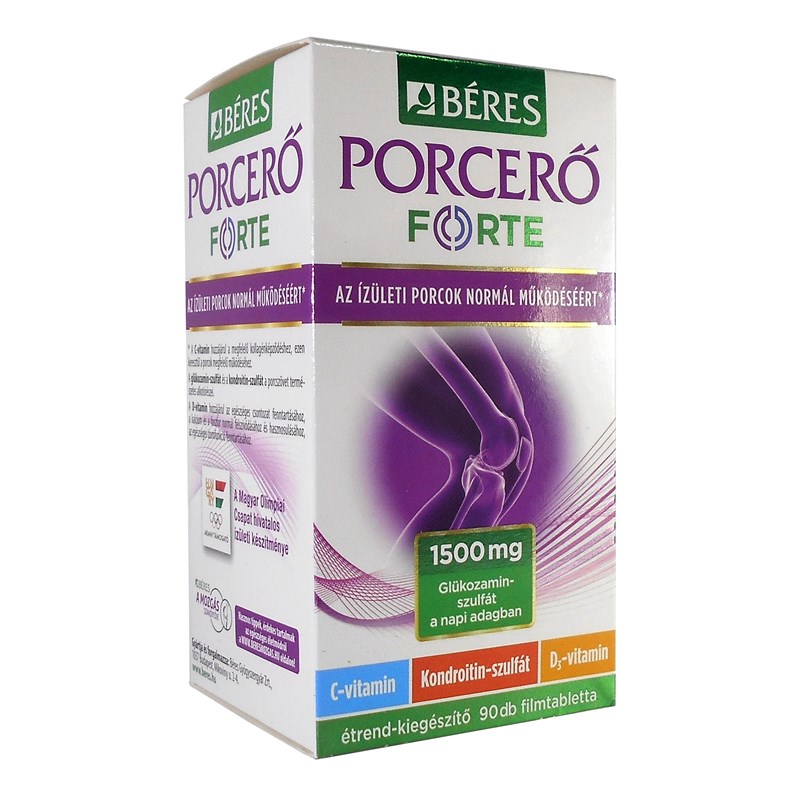 Béres Porcerő Forte+D3-vitamin filmtabletta 90+90x