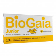 BIOGAIA JUNIOR D3-VITAMINNAL NARANCSÍZŰ RÁGÓTABLETTA 3 ÉVES KORTÓL - 10X