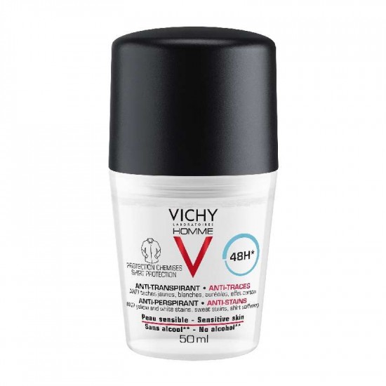 VICHY HOMME IZZADSÁGSZABÁLYOZÓ FOLTMENTES GOLYÓS DEZODOR - 50 ML