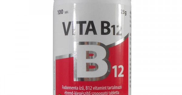 VITA B12 1000 MCG SZOPOGATÓTABLETTA - VITABALANS - 100X - Kígyó Webpatika