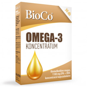BIOCO OMEGA-3 KONCENTRÁTUM KAPSZULA - 30X
