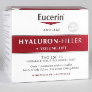 EUCERIN HYALURON-FILLER + VOLUME-LIFT BŐRFESZESÍTŐ NAPPALI ARCKRÉM NORMÁL, VEGYES BŐRRE - 50 ML