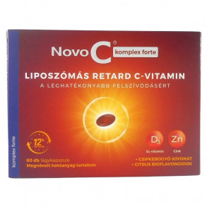 NOVO C KOMPLEX FORTE LIPOSZÓMÁS RETARD C-VITAMIN - D3 - ZN LÁGY KAPSZULA - 60X