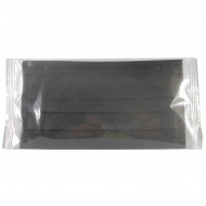 SZÁJMASZK ORVOSI FEKETE 3 RÉTEGŰ GUMIS - 1X