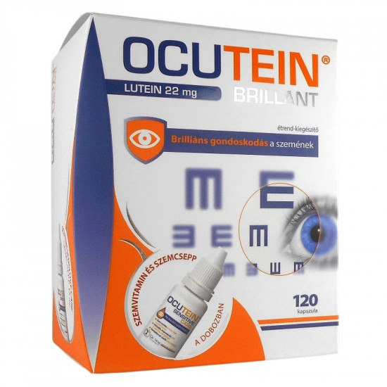 OCUTEIN BRILLANT LÁGYZSELATIN-KAPSZULA + OCUTEIN SENSITIVE CARE SZEMCSEPP - 120X + 15 ML OCUTEIN BRILLANT LÁGYZSELATIN-KAPSZULA + OCUTEIN SENSITIVE CARE SZEMCSEPP - 120X + 15 ML