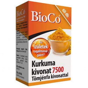 KURKUMA TÖMJÉNFA KIVONAT 7500 MG KAPSZULA  BIOCO - 60X