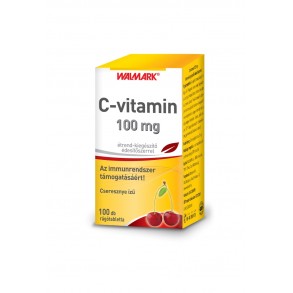 WALMARK C-VITAMIN 100 MG CSERESZNYEÍZŰ RÁGÓTABLETTA - 100X