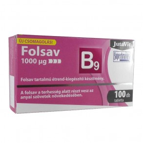 JUTAVIT FOLSAV 1000 MCG B9 TABLETTA - 100X