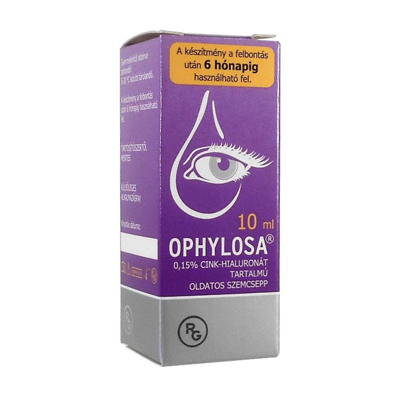 Ophylosa 0,15% oldatos szemcsepp (10ml) - Szemszárazság, műkönny