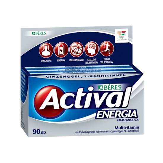 BÉRES ACTIVAL ENERGIA FILMTABLETTA - 90X BÉRES ACTIVAL ENERGIA FILMTABLETTA - 90X