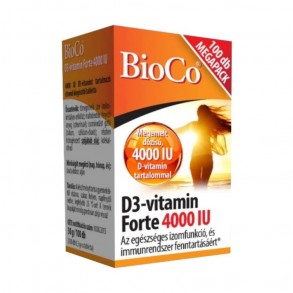 BIOCO D3-VITAMIN FORTE 4000 IU TABLETTA MEGAPACK - 100X