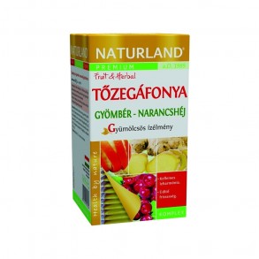 NATURLAND TŐZEGÁFONYA GYÖMBÉR NARANCSHÉJ FILT.TEA - 20X2G