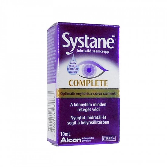 systane complete lubrikáló szemcsepp 10ml