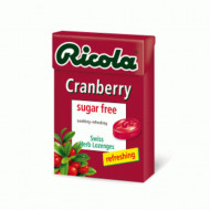 RICOLA CRANBERRY GYÓGYNÖVÉNYES CUKORMENTES CUKORKA - 40 G